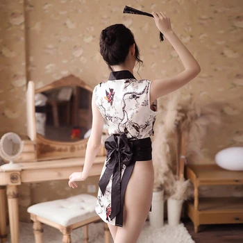Porno Sex spodnje Perilo za Ženske Vroče Erotično Perilo, Seksi Mini Obleka Japonski Kimono G-string, ki bo Ustrezala Cosplay Kopalke Perilo Babydoll