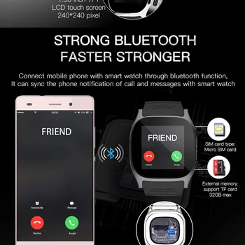 Pametno Gledati Bluetooth Kartica Sim Fotoaparata GPS LBS Tracker Smartwatch Nepremočljiva Pedometer Watch FM Video Predvajanje Glasbe Za Moške, Ženske