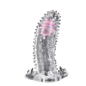 BAILE Kristalno Kondomi Penis Extender Adult Sex Igrače Kristalno Penis Rokavi Penis Prstan Petelin Obroč Spolnih Igrač za Moške Sex Izdelki