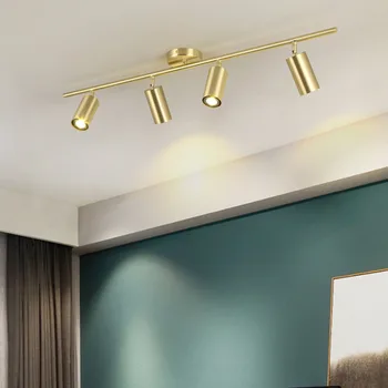 Nordijska LED Stropni Reflektorji Površinsko Nameščena zlato barvo E27 5W/10W/15w/20w za dnevne sobe, Restavracija Ozadju luç
