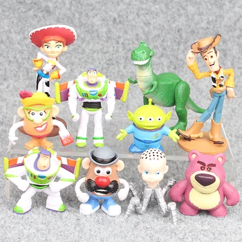 Film Toy Story 4 Risanka Igrače Woody Buzz Lightyear Jessie forky dejanje slika zbirateljske Lutka 3pcs/7pcs/9pcs/10pcs/17pcs