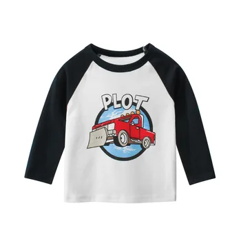 Otroci majice Bombaž Pošast Astronavt Baby Fantje, Deklice Dolg Rokav Vrhovi Otroka Jeseni Majica Boy, Girl Obleke