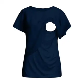 Materniti Oblačila Dojenje Oblačila Nosečih Žensk, Porodniškega zdravstvene Nege Kratek Rokav Vrhovi Trdna Dojenje T-Shirt A1