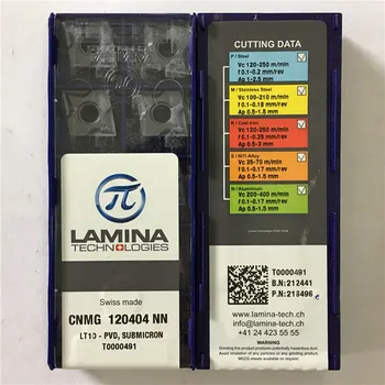 CNMG120404-NN LT10 Prvotne LAMINA karbida vstavite z najboljšo kakovost 10pcs/veliko brezplačna dostava