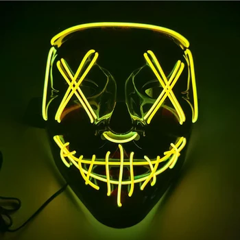 Flash Strašljivo Masko LED sveti Halloween Party Maske 4Modes Žareče Festival Smešno Halloween Masko Cosplay Kostum Masko Dobave