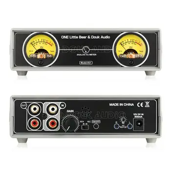 Nobsound Dvojno MIC Analogni VU Meter Stereo Audio Driver DB Ravni Zvoka Kazalnik za močnostni Ojačevalnik