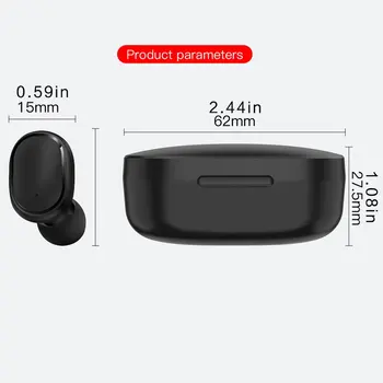 A6S Brezžična tehnologija Bluetooth 5.0 Slušalke Digitalni Prikaz Polnjenja Bin Športne Slušalke in-ear Slušalke Mini Brezžične Slušalke