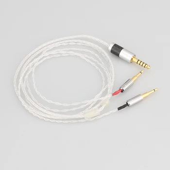 Audiocrast Visoke Kakovosti 4.4 mm 8core Silver Plated Slušalke Nadgradnjo Kabel za HE1000 HE400S HE560 Nasprotnega PM-1 PM-2