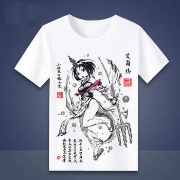 Novo Kobayashi-san Chi ni Devica Zmaj T-shirt 2B T-shirt Anime Ljubezen živi Cosplay T Majica Kratek Rokav Tees Črnilo slikarski slog
