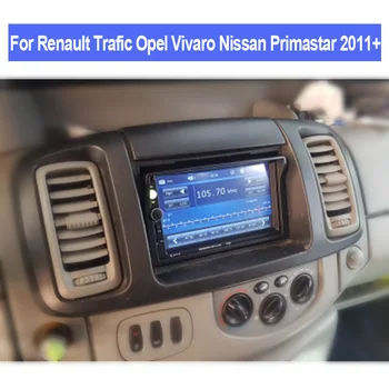 173x98mm 2DIN DVD OBROBA SPREDNJI OKVIR za Renault Trafic Opel Vivaro Primastar 2011+ fascijo okvir plošča komplet adapter Ploščo