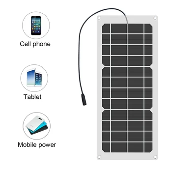 Xinpugaung Prilagodljiv Solarni Panel za vgradnjo 10W Nepremočljiva Prenosni Polnilec 5v 6v USB Izhodna Moč Banke Za Telefon na Prostem Polnjenje