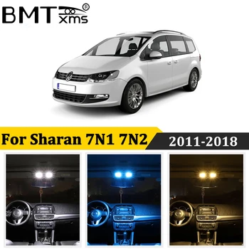 BMTxms 23Pcs Avto LED Notranjosti Zemljevid Dome Vrata Footwell Lahka Kit Canbus, Za Volkswagen VW Sharan 7N 7N1 7N2 2011-2018