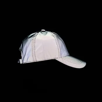 Moda Svetlobna Reflektivni Baseball Kapa s šcitnikom Ženske vrnitev žoge Oče Klobuk Kamiondžija Gorra Бейсболка Nastavljiv Hip Hop Klobuki хип-хоп кепка