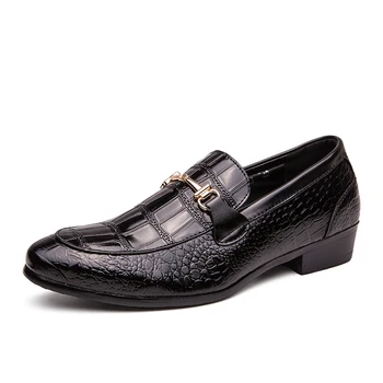 2019 novo Pomlad moški čevlji usnjeni moški udobno oxford čevlji luksuzni mens brogues klasičnih Poslovnih usnjeni čevlji Udobno