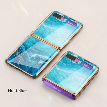 Luksuzni Nove Ustvarjalne Primeru Telefon Za Samsung Flip Super Tanek Zgornji In Spodnji Pokrovček Samsung Galaxy Ž Flip Moda Anti Padec Funda