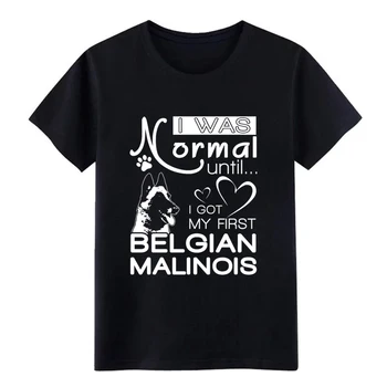 Moške Belgijski Malinois t shirt tiskani bombaž O-Vratu Edinstveno Sončni svetlobi Športna Pomlad Jesen Slike majica