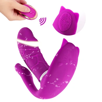 Metulj Nosljivi Dildo, Vibrator Za Ženske Brezžični Daljinski Analni Vibratorji G Spot Stimulator Klitorisa Massager Sex Igrača Butt Plug