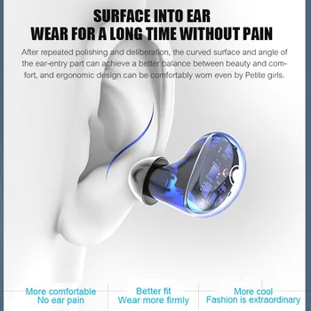 Bluetooth 5.0 Slušalke TWS Brezžične Slušalke Bluetooth Slušalke za Prostoročno uporabo Športnih Čepkov Gaming Slušalke LED Zaslon na Dotik