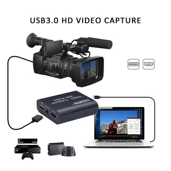 1080P 4K HDMI Video Naprave za Zajemanje HDMI, USB 2.0 Video Capture Card Ključ Igra Snemanje Live Streaming Broadcast Krajevne Zanke Iz