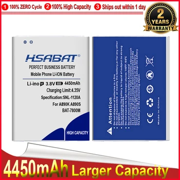 HSABAT 0 Cikel BAT-7800M 4450mAh ZA NEBO A890K A890S A890L Baterije Visoke Kakovosti Baterij