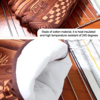 Nova Mikrovalovna Pečica Rokavice Banana Okostje 3D Tiskane Bombažne Rokavice brez prstov Peko Doma Dobave Pečica Izolirana Rokavice 1 Par