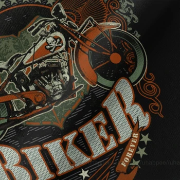 Velik in Visok Velikost Veteran Motocikel Biker Srajce Moške Grunge Stil, blagovno Znamko, Kratek Rokav T Shirt Homme Popust Oblačila