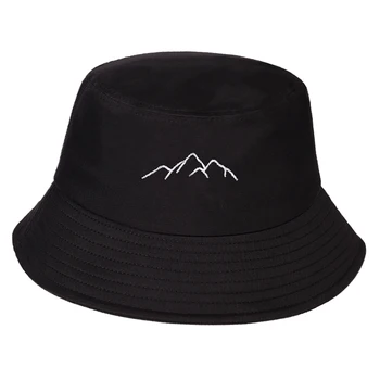 Pomlad poletje ribič klobuk na prostem odtenek vedro klobuk gorovje vezenje klobuk bombaž klobuk moda panama sonce klobuki vedro klobuk
