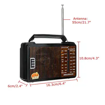 Vroče Prodaje RX-608AC DC 3V Prenosni Celoten Kanal Retro Radia Visoko Občutljivost FM AM SW1 SW2 Radio 4 Band Radijska Darilo za Stare Ljudi