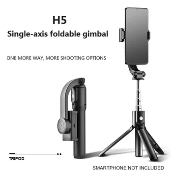 H5 Prenosni Nastavljiv Telefon PTZ Stabilizator Anti-Shake Ročaj Telefon Stabilizator za iOS Android Mobilni Telefon Univerzalni