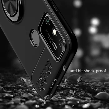 KEYSION Shockproof Primeru Za Realme 7i 7 Pro C17 C15 C12 V2 Pro Q2i Mehki Silikonski Magnetni Obroč Telefon hrbtni pokrovček za Realme V3 V5