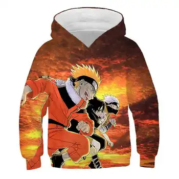 Nova 3D Naruto sasuke otroci hoodies jeseni fantje dekleta puloverju tiskanja sweatshirts vroče prodaje baby boy oblačila vrhnja oblačila sudaderas