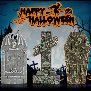 UNOMOR 6PCS Halloween Nagrobnik Okraski Realno in Večkratno uporabo Dvorišče (Hiša strahov), Okraski in Pribor
