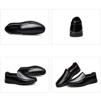 Mashejackxin Casual moški usnjeni čevlji Moccasins Loafers Udobno Anti Slip trajne Moški Čevlji velikosti 6.5-10
