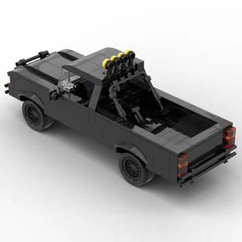 MOC 4x4 Pickup Tovornjak Nazaj v Prihodnost Taxi Model Otroke Zbirka Skupščine Izobraževalne Igrače Igrače Opeke Set