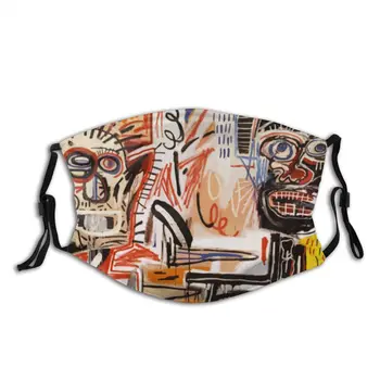 A Vectorised Basquiat Večkratno uporabo Masko Jean Dustproof zaščitni Pokrov Respirator Žarilna Maske z Filtri