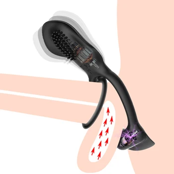 Človek Vibrator za Moške Prostate Masaža Silikonski Zamudo Izliv Klitoris Stimulator Penis z vibriranjem Obroč Spolnih Igrač za Moške
