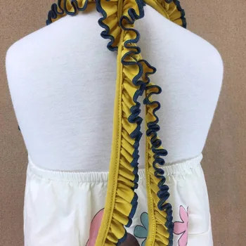 Novih bombažne tkanine, otroška posteljica dekle frock design Poletje Otroci brez Rokavov Dekleta Cvetlični Obleke Otroci Princesa Backles