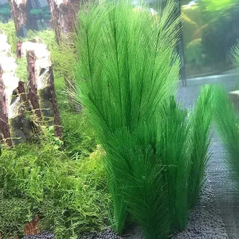 Akvarij Okraski Fish Tank Umetna Zelena Voda Rastline Iz Svilene Tkanine iz Plastičnih mas,za Vse Ribe in živali 5Pcs