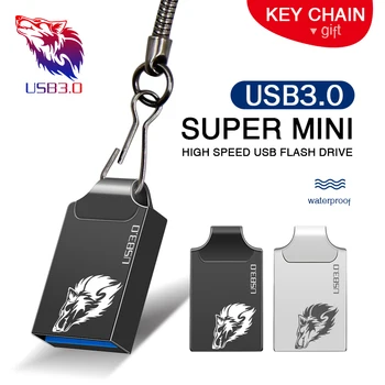Vroče prodaja Kovinskih super mini USB 3.0 Palico, visoke hitrosti 8GB 16GB 32GB 64GB 128g breal zmogljivosti usb3.0 Pendrive Flash, Memory stick,