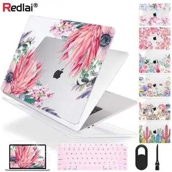 Redlai Cvet Mehki Laptop Primeru za MacBook Pro 13 16inch 2020 A2338 A2289 A2141Cover za Mac Zraka 13inch A2337 A2179 A1932