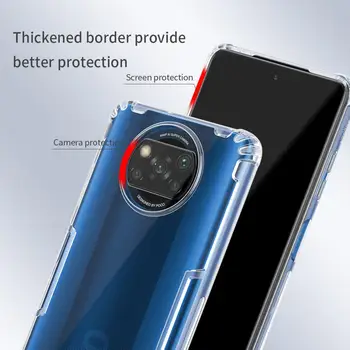 Nillkin za Xiaomi Poco X3 NFC Primeru TPU Silikon Jasno, Zadnji Pokrov Tanka Zaščitna Primeru Telefon za Poco X3 NFC Globalni Različici Primeru