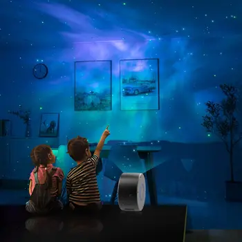 2 v 1 aurora zvezdnato nebo projektor 7 barvna svetloba night star projektor galaxy ocean meglica lučka z daljinskim upravljalnikom za otroke