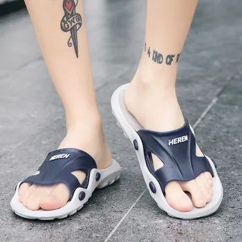 2020 Poletje Moških Priložnostne Zaprtih Kopalnica Copate Lahki Modna Unisex Doma Čevlji Za Moški Oblikovalec Strani Zapatos De Hombre