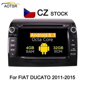 IPS Zaslon Android 8.1 Avto DVD Multimedijski predvajalnik, vodja enote za FIAT DUCATO 2011 - z GPS navigacija Radio stereo 4+32 G, BT