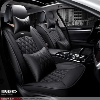 Za Chevrolet Cruze AVEO Jadro malibu črni blagovne znamke luksuzni avto, mehko usnje sedeža spredaj &zadaj komplet avtomobilskih sedežnih prevlek
